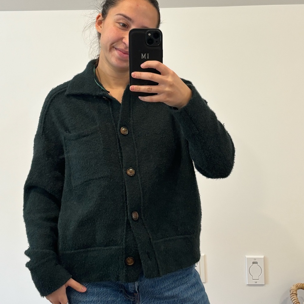 Jessica Simpson Dark Green Teddy Jacket